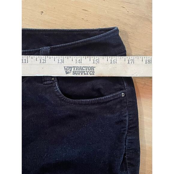 White House Black Market Black Corduroy Boot Leg Pants. Women's Size 6. work - Picture 6 of 6